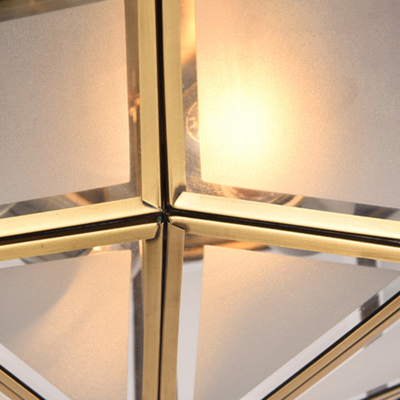 Geometric Shape Flush Mount Lamps Modern Glass Flush Mount Ceiling Lights