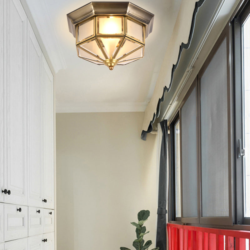 Geometric Shape Flush Mount Lamps Modern Glass Flush Mount Ceiling Lights