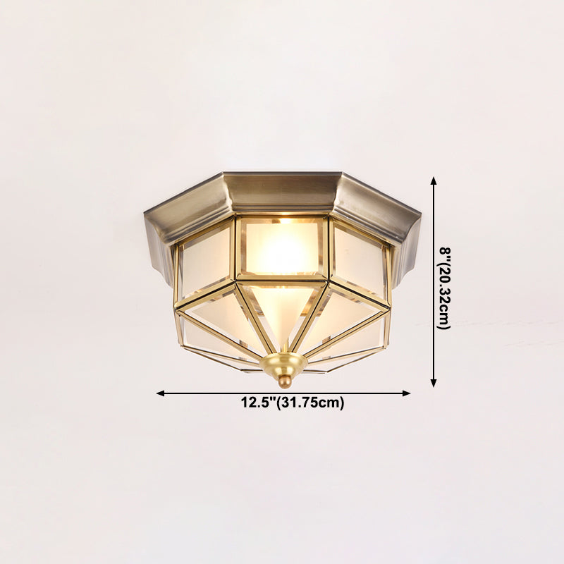 Geometric Shape Flush Mount Lamps Modern Glass Flush Mount Ceiling Lights