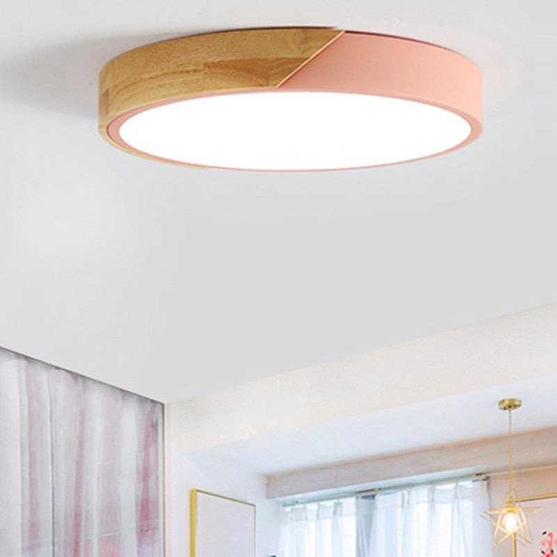 Modern Creative LED Ceiling Lamp Iron Geometric Flush Mount for Dining Room