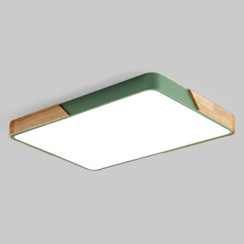 Plafonnier LED moderne et créatif en fer, montage encastré géométrique pour salle à manger