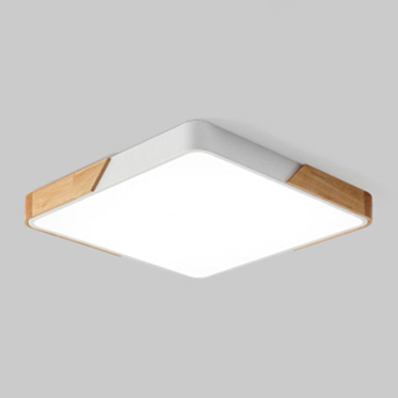 Plafonnier LED moderne et créatif en fer, montage encastré géométrique pour salle à manger
