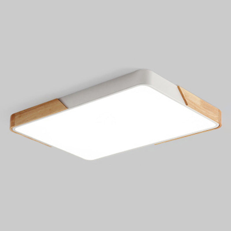Plafonnier LED moderne et créatif en fer, montage encastré géométrique pour salle à manger