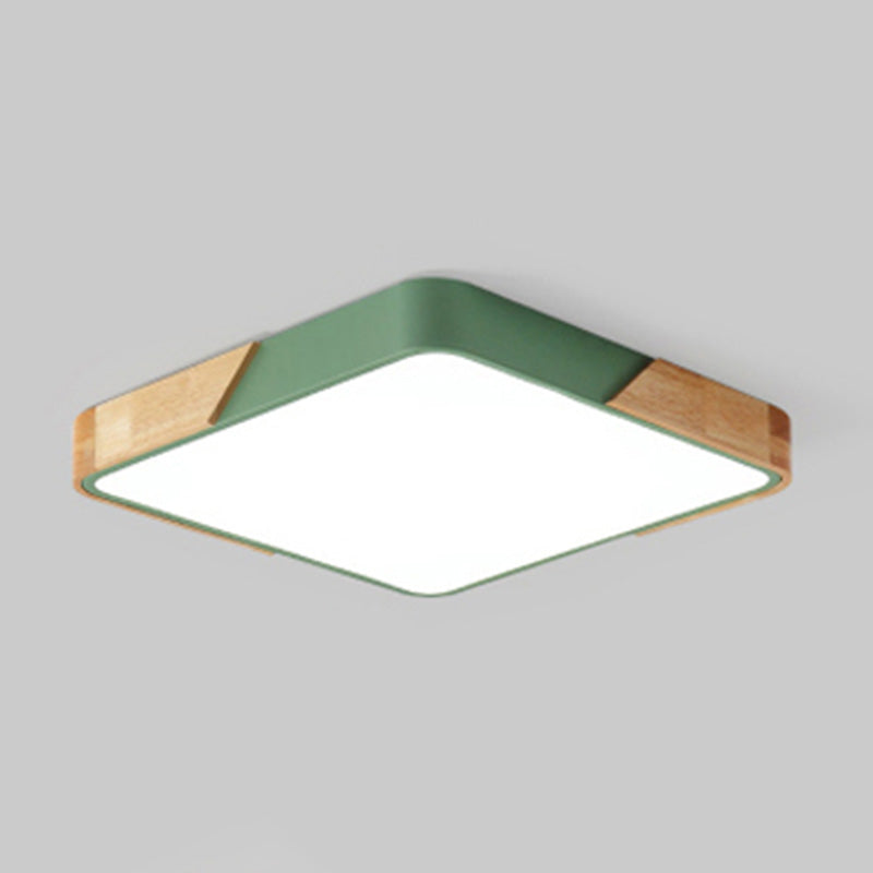 Plafonnier LED moderne et créatif en fer, montage encastré géométrique pour salle à manger