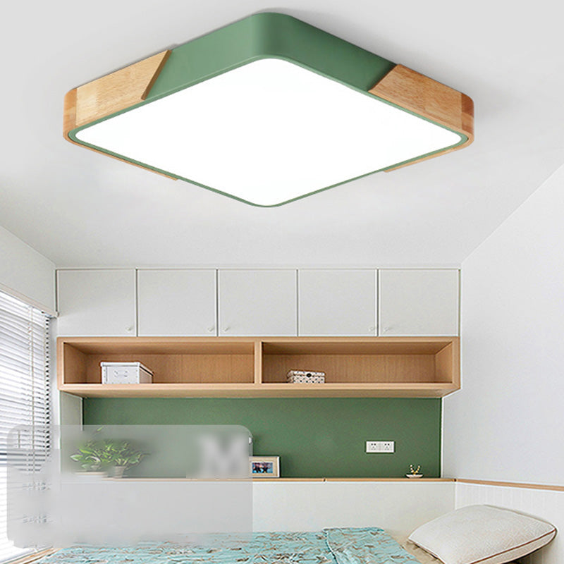 Plafonnier LED moderne et créatif en fer, montage encastré géométrique pour salle à manger