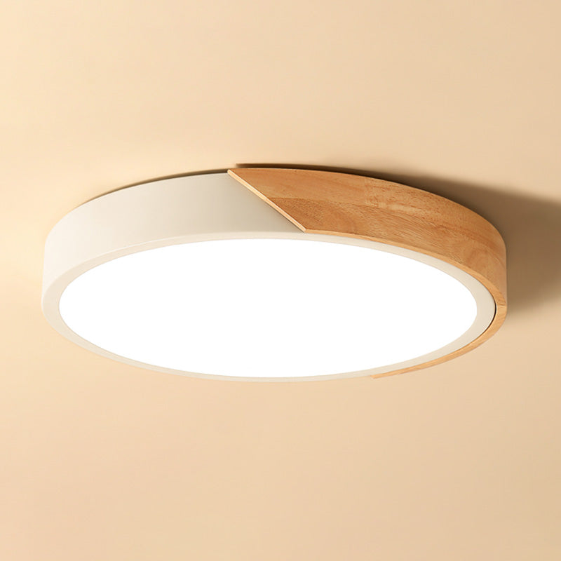Modern Macaroon Style LED Ceiling Lamp Iron Geometric Ceiling Fixture for Bedroom