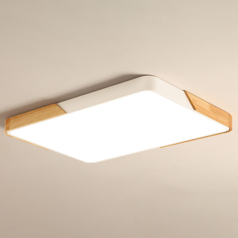 Modern Macaroon Style LED Ceiling Lamp Iron Geometric Ceiling Fixture for Bedroom