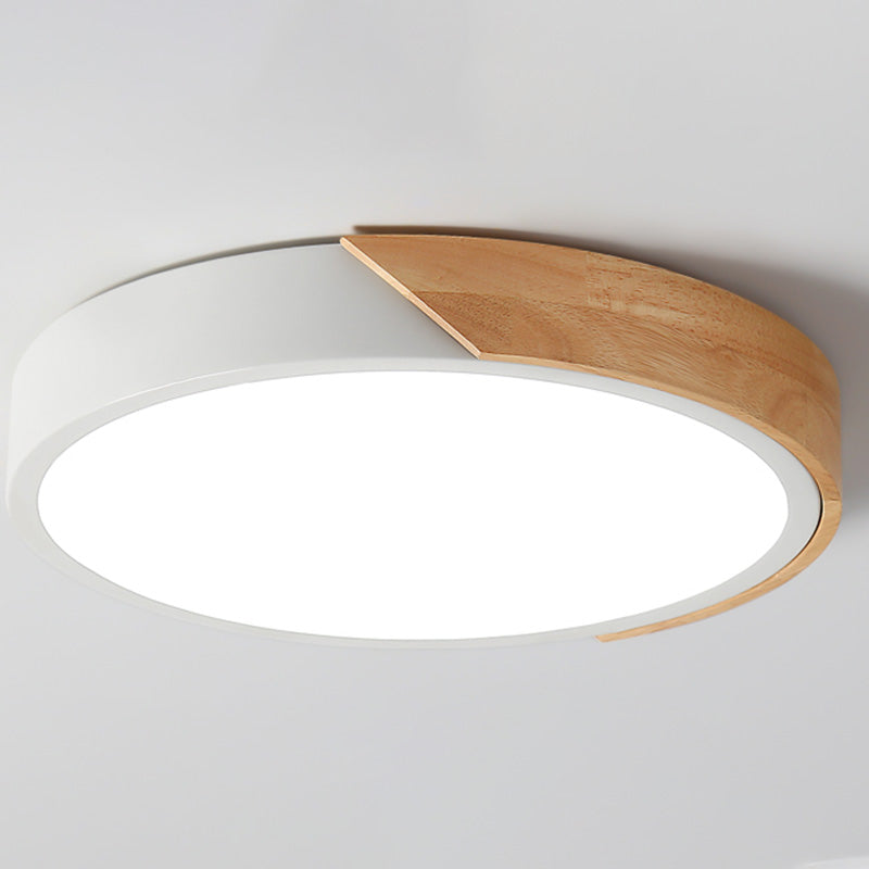 Modern Macaroon Style LED Ceiling Lamp Iron Geometric Ceiling Fixture for Bedroom