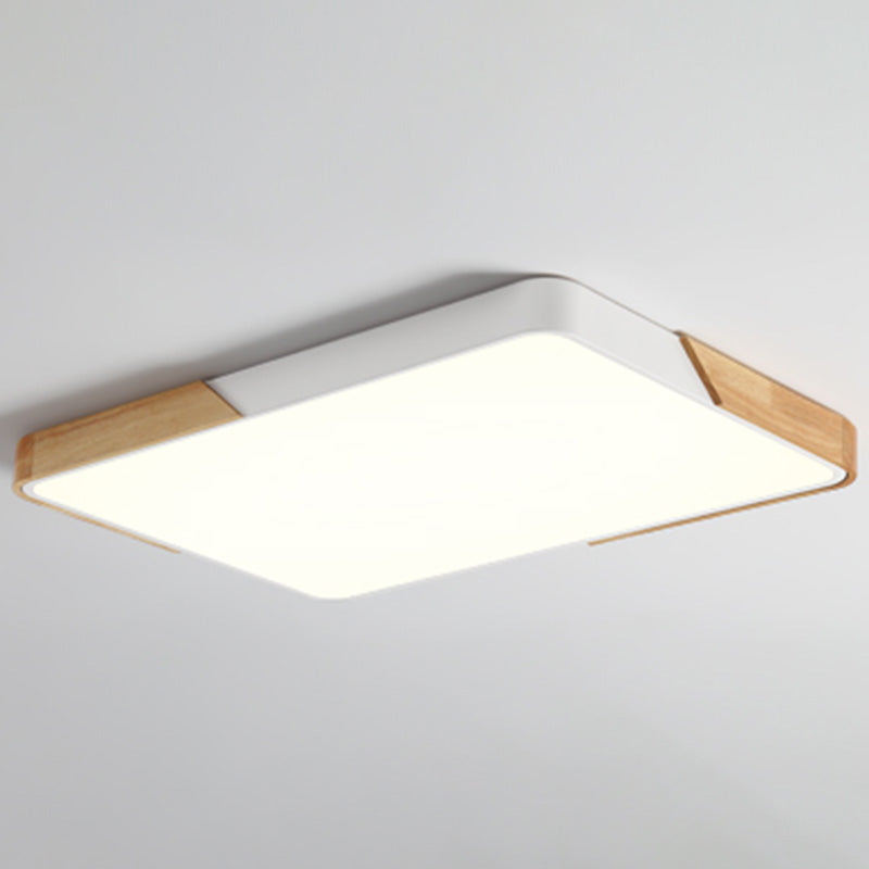 Modern Macaroon Style LED Ceiling Lamp Iron Geometric Ceiling Fixture for Bedroom
