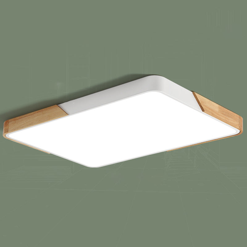 Modern Macaroon Style LED Ceiling Lamp Iron Geometric Ceiling Fixture for Bedroom