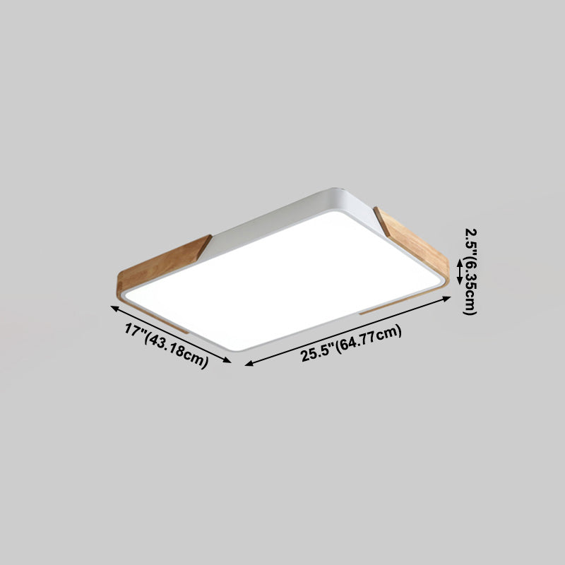 Modern Macaroon Style LED Ceiling Lamp Iron Geometric Ceiling Fixture for Bedroom