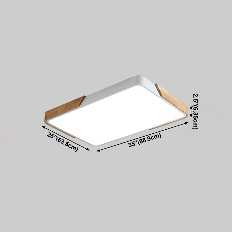 Modern Macaroon Style LED Ceiling Lamp Iron Geometric Ceiling Fixture for Bedroom