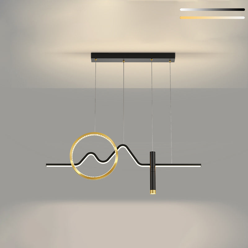 Cylinder Shape Island Lights Contemporary Style Metal Island Lighting