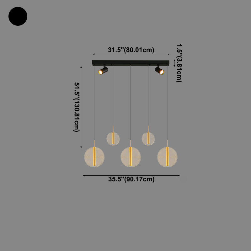 Unique Shape Island Lights Modern Style Metal Pendant Light Fixtures