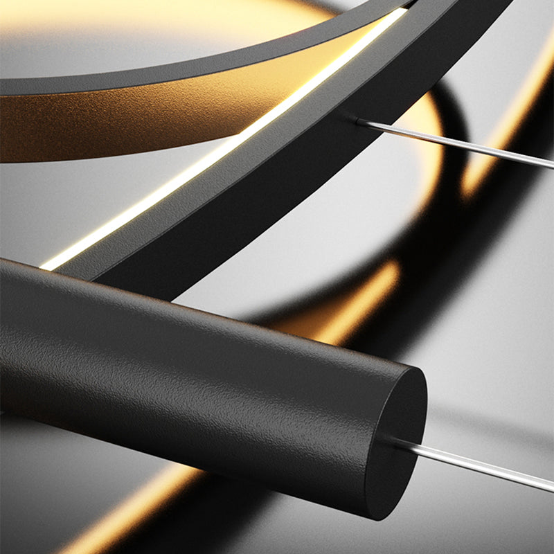 Linear Shape Island Lights Modern Style Metal 4-Light Island Lighting