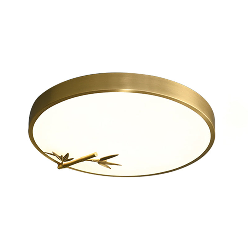 Lampe encastrée de forme ronde en métal moderne, plafonnier à 1 lumière