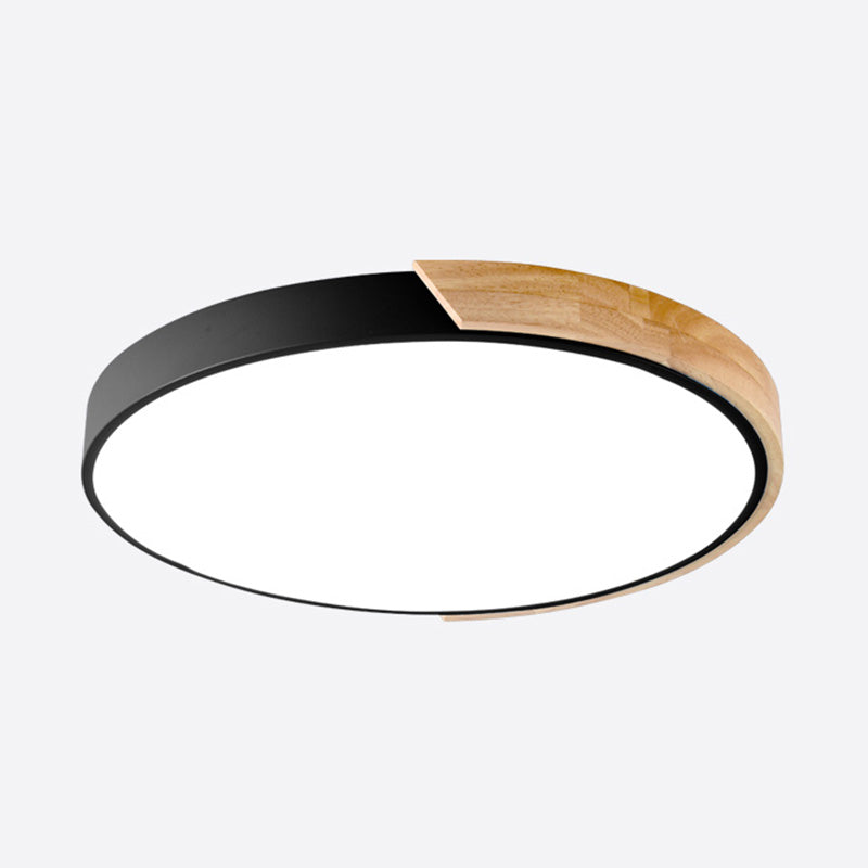 Moderne Makronen-LED-Deckenleuchte aus Eisen mit kreisförmiger Unterputzmontage für den Gang