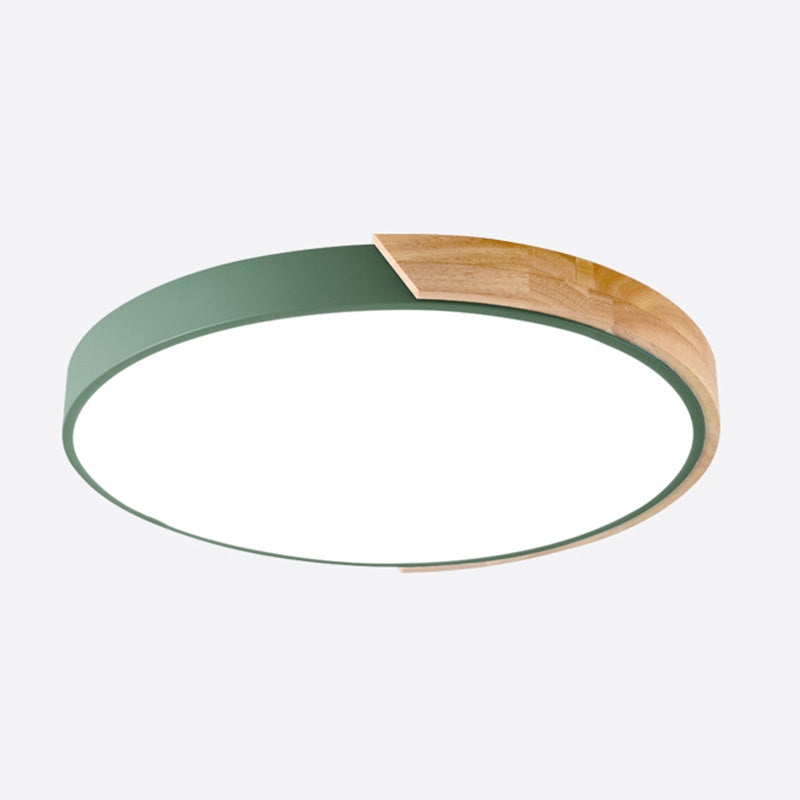 Moderne Makronen-LED-Deckenleuchte aus Eisen mit kreisförmiger Unterputzmontage für den Gang