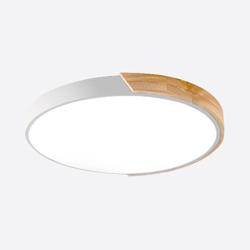 Moderne Makronen-LED-Deckenleuchte aus Eisen mit kreisförmiger Unterputzmontage für den Gang