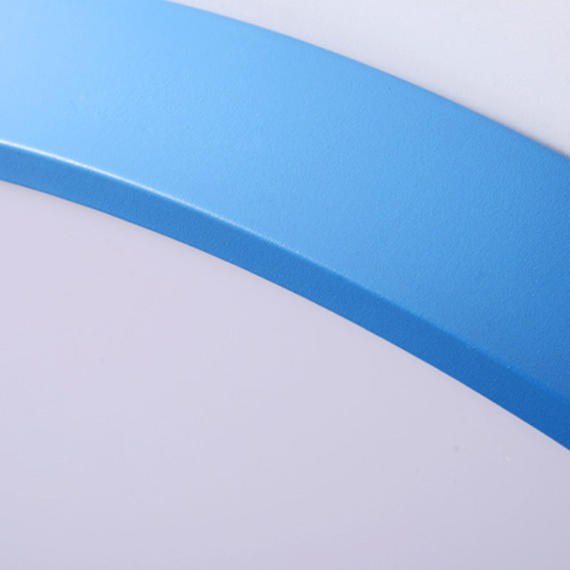 Moderne Makronen-LED-Deckenleuchte aus Eisen mit kreisförmiger Unterputzmontage für den Gang