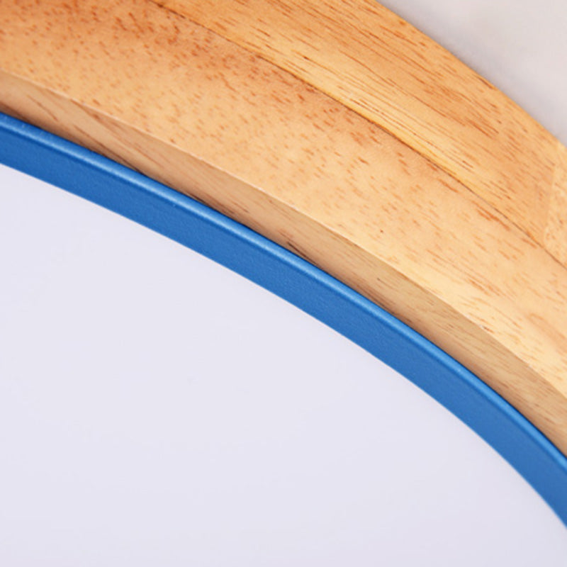 Moderne Makronen-LED-Deckenleuchte aus Eisen mit kreisförmiger Unterputzmontage für den Gang