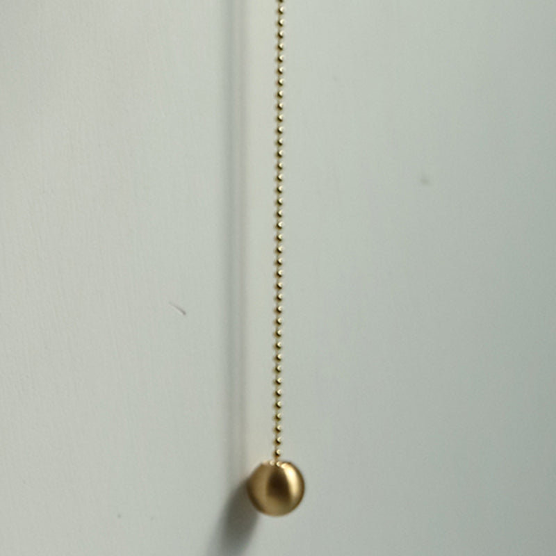 Geometric Metal Wall Light Modern Style 1 Light Wall Mount Light Fixture in Brass