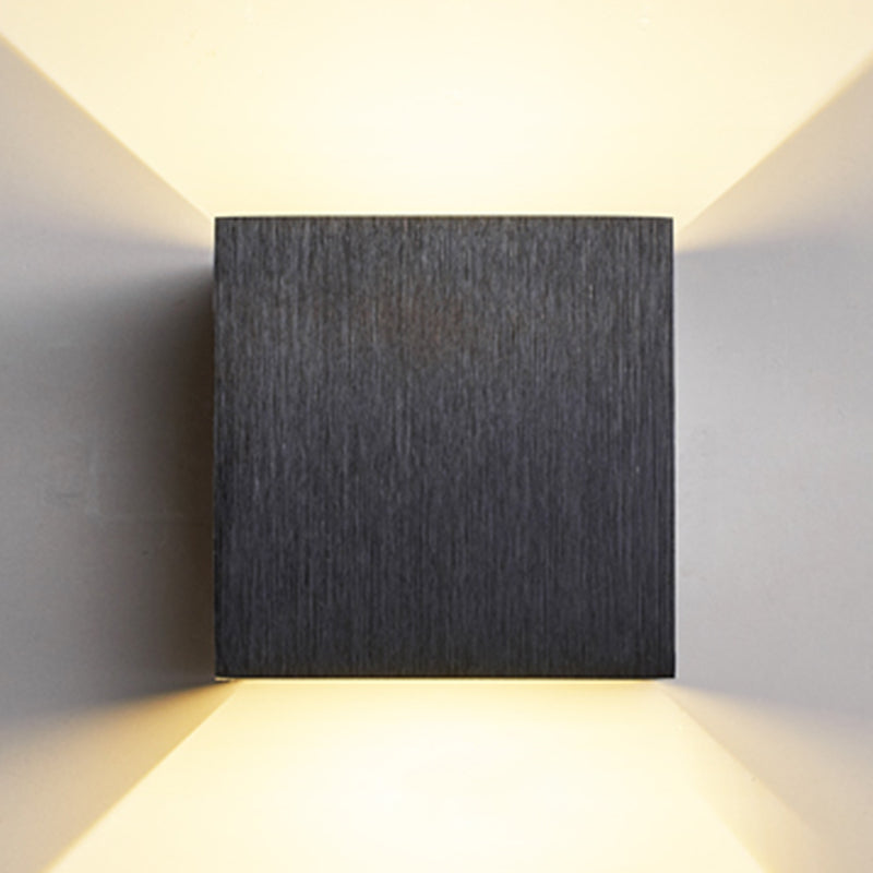 Quadratische Form Metallwand Licht moderner Stil 2 Leichter Wandhalterung Leuchte