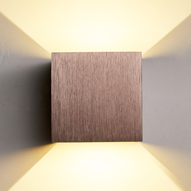 Quadratische Form Metallwand Licht moderner Stil 2 Leichter Wandhalterung Leuchte