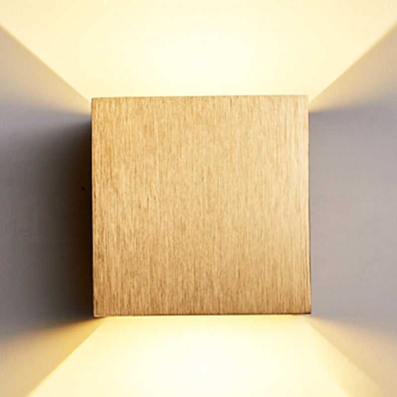 Quadratische Form Metallwand Licht moderner Stil 2 Leichter Wandhalterung Leuchte