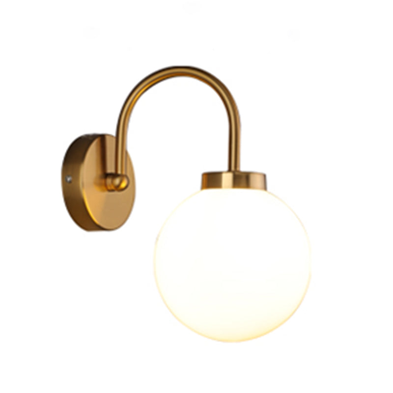 Forma de la bola Luz de pared de estilo moderno lámpara de montaje de pared de luz simple