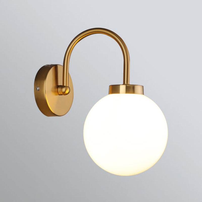 Forma de la bola Luz de pared de estilo moderno lámpara de montaje de pared de luz simple