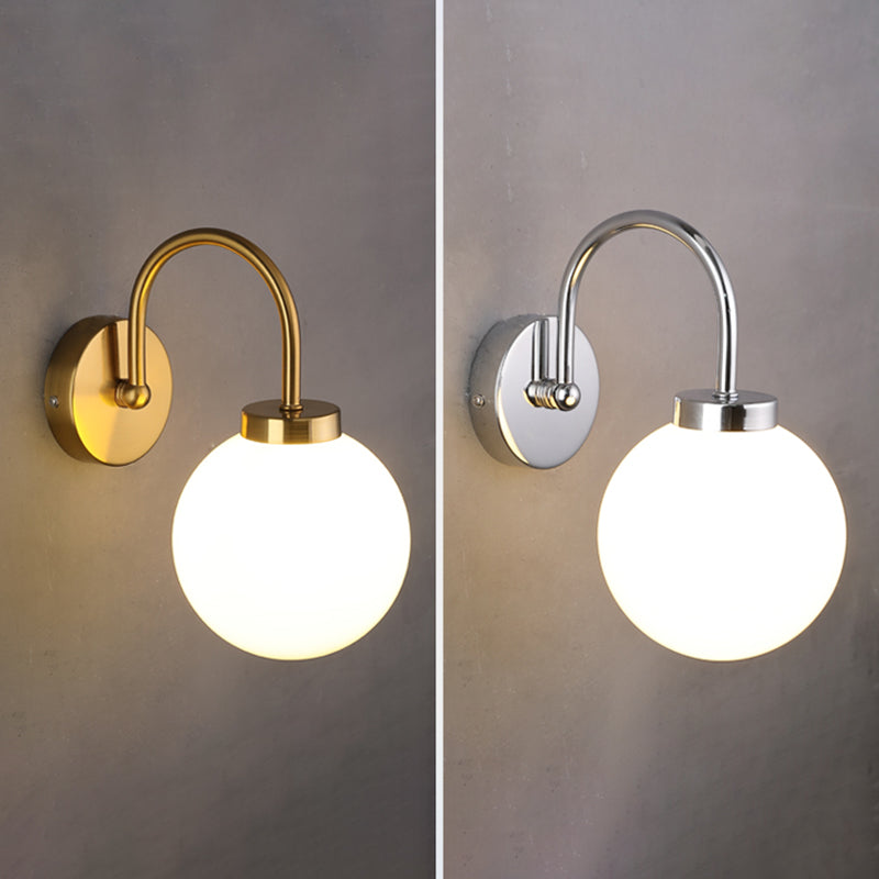 Forma de la bola Luz de pared de estilo moderno lámpara de montaje de pared de luz simple