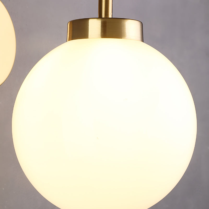 Ball Shape Glass Wall Light Modern Style Single Light Wall Mount Light Fixture