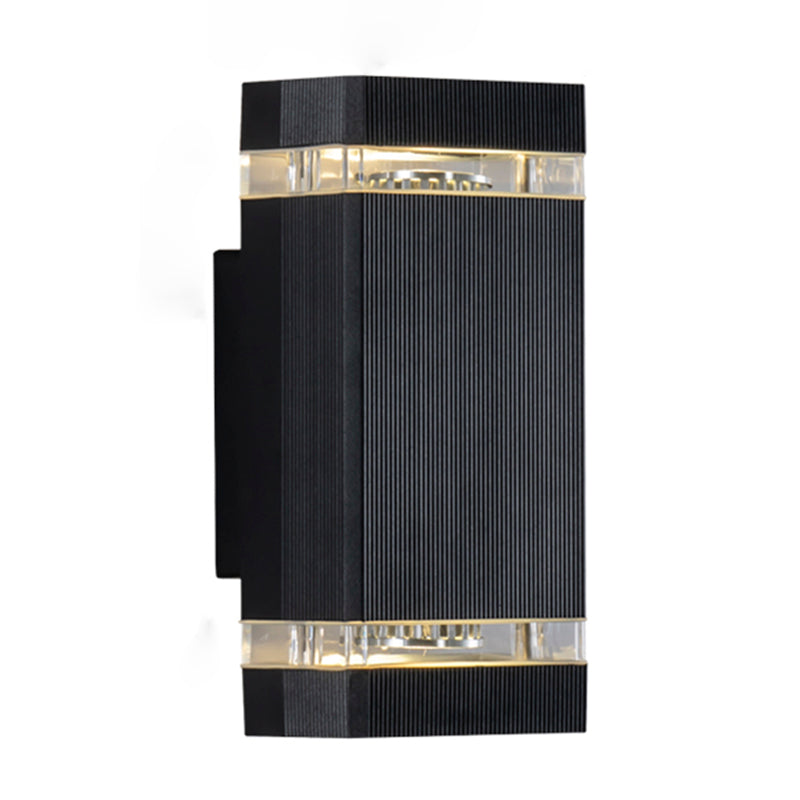 Multi -Lichter Geometrische Metallwandlicht leuchtet moderne Wandhalterung Leuchte in Schwarz