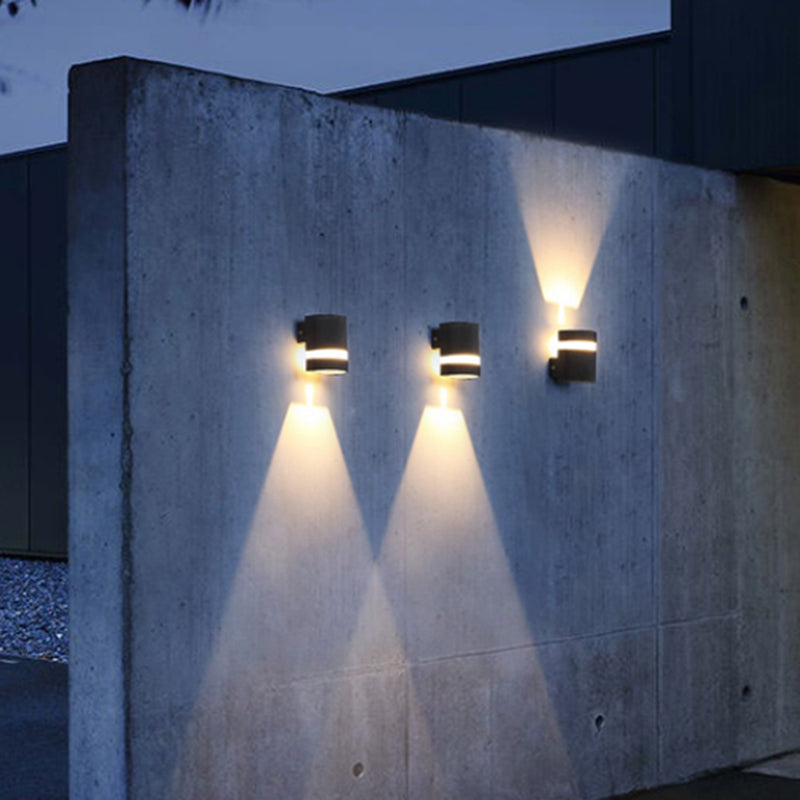 Multi -Lichter Geometrische Metallwandlicht leuchtet moderne Wandhalterung Leuchte in Schwarz