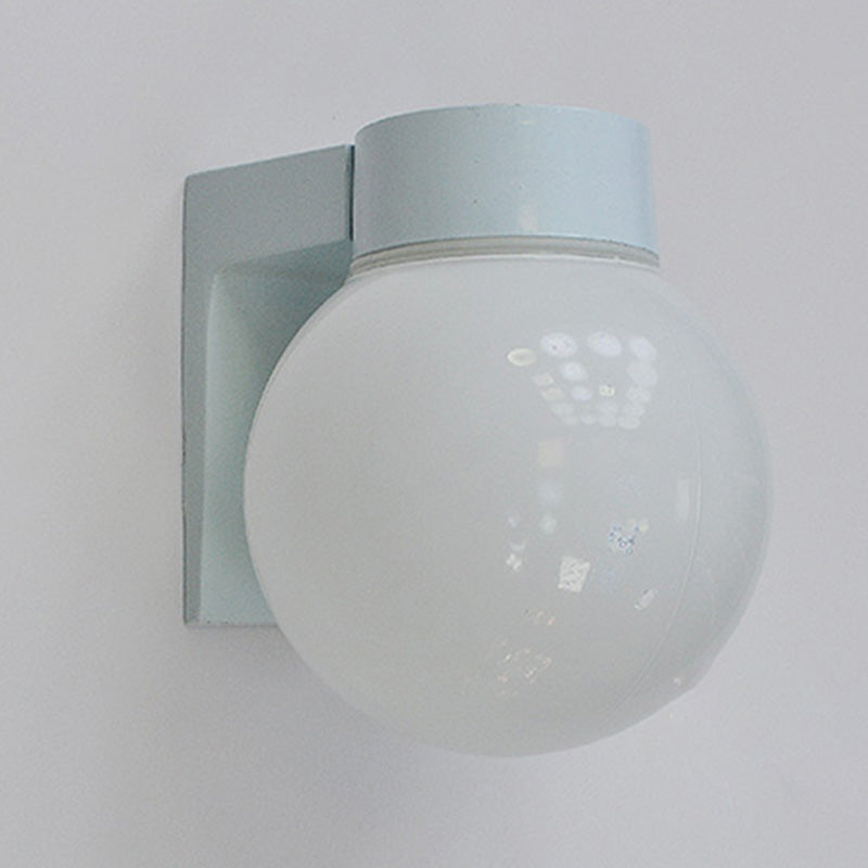 Ball Shape Glass Wall Light Modern Style 1 Light Wall Mounted Lighting