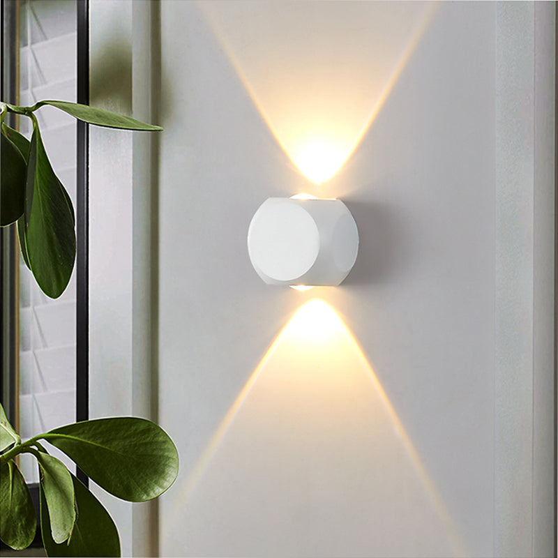 Luz de múltiples luces de metal luz de pared moderna de forma redonda de montaje de pared de pared