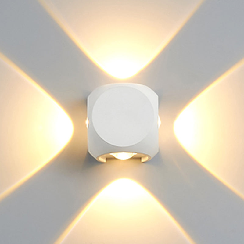 Luz de múltiples luces de metal luz de pared moderna de forma redonda de montaje de pared de pared