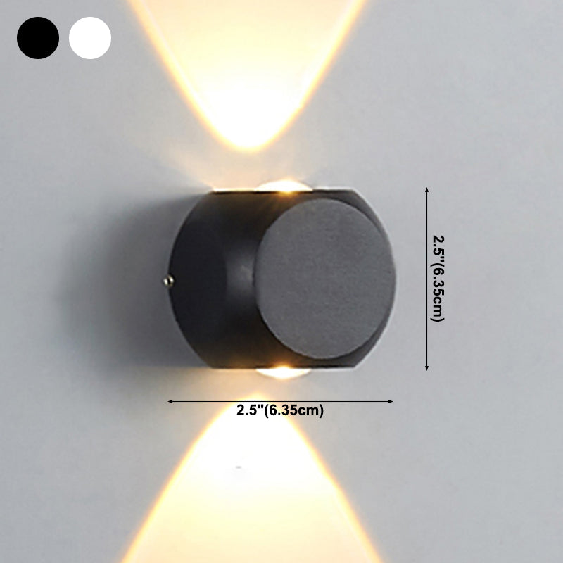 Luz de múltiples luces de metal luz de pared moderna de forma redonda de montaje de pared de pared