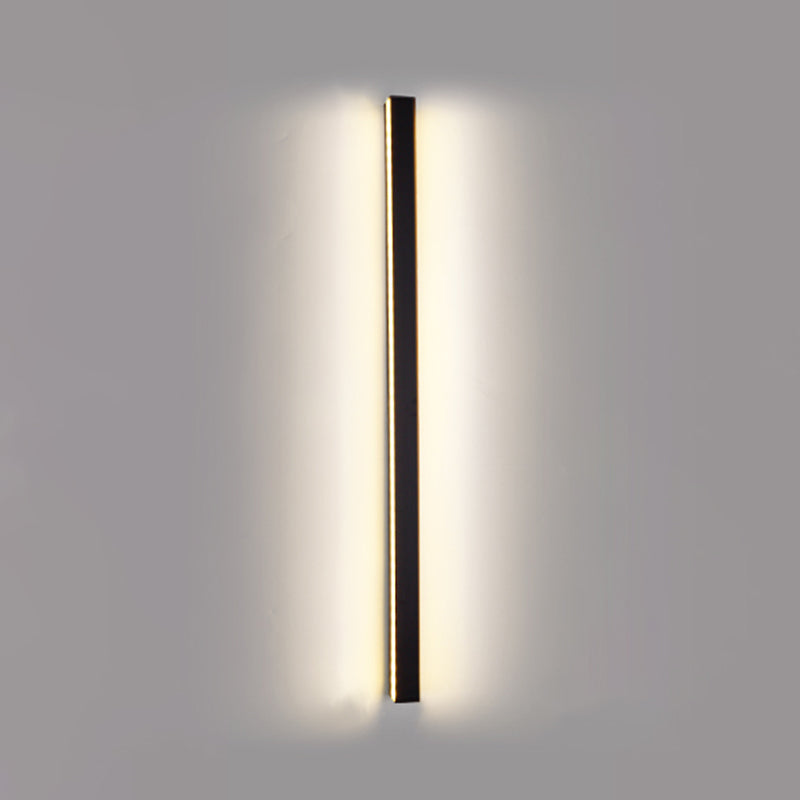 Ein leicht linear linearer Metallwand Licht moderne Wandmontageleuchte in Schwarz