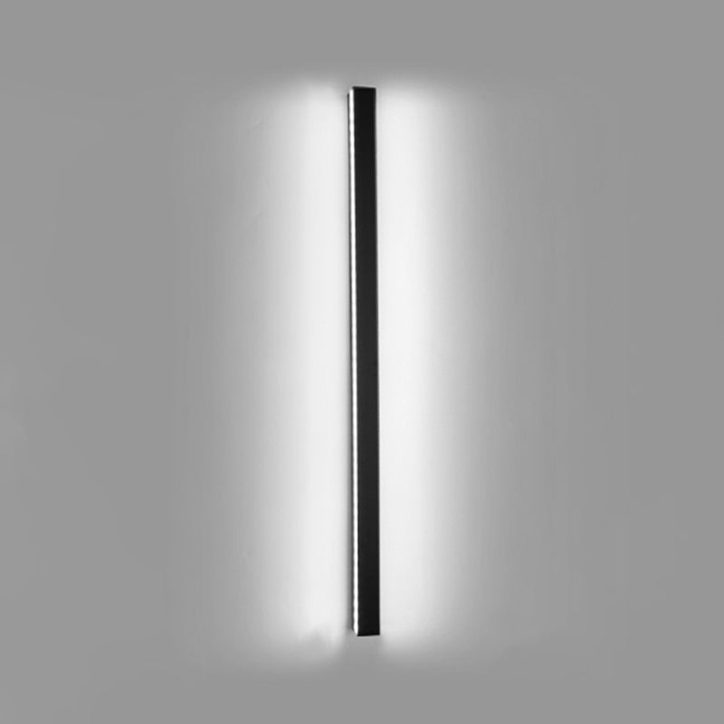 Ein leicht linear linearer Metallwand Licht moderne Wandmontageleuchte in Schwarz