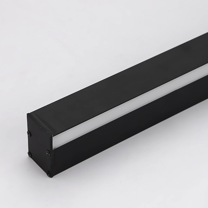 Ein leicht linear linearer Metallwand Licht moderne Wandmontageleuchte in Schwarz