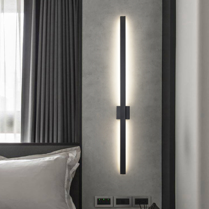 Sombra lineal luz de pared de metal moderno 1 iluminación de pared de pared