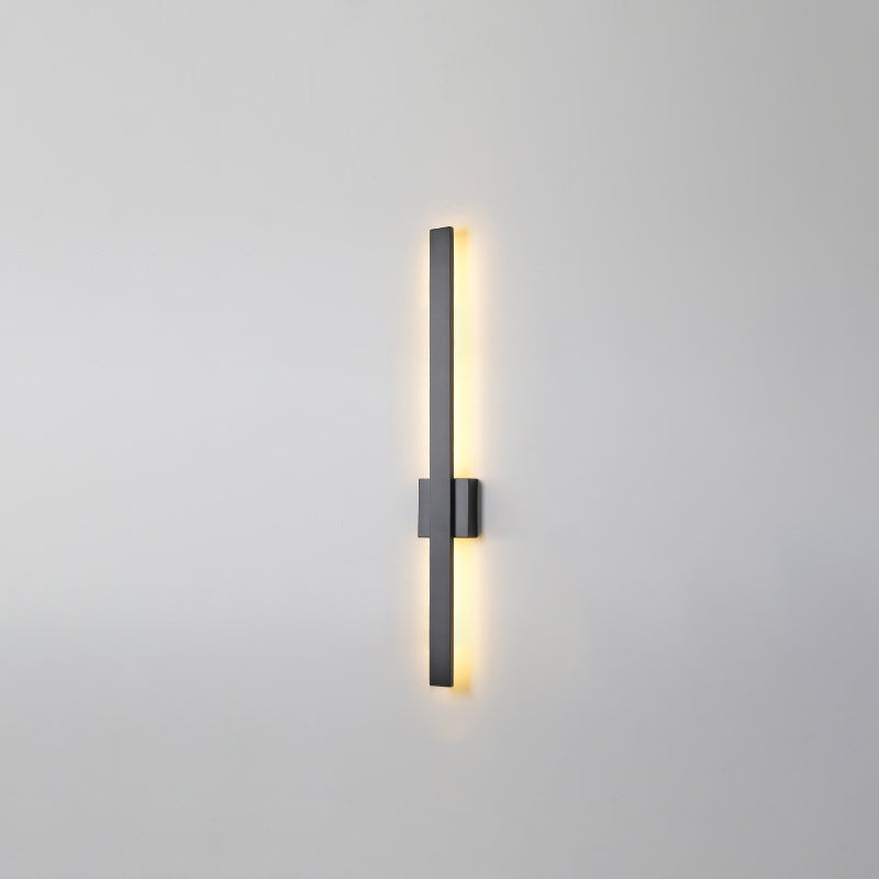 Sombra lineal luz de pared de metal moderno 1 iluminación de pared de pared