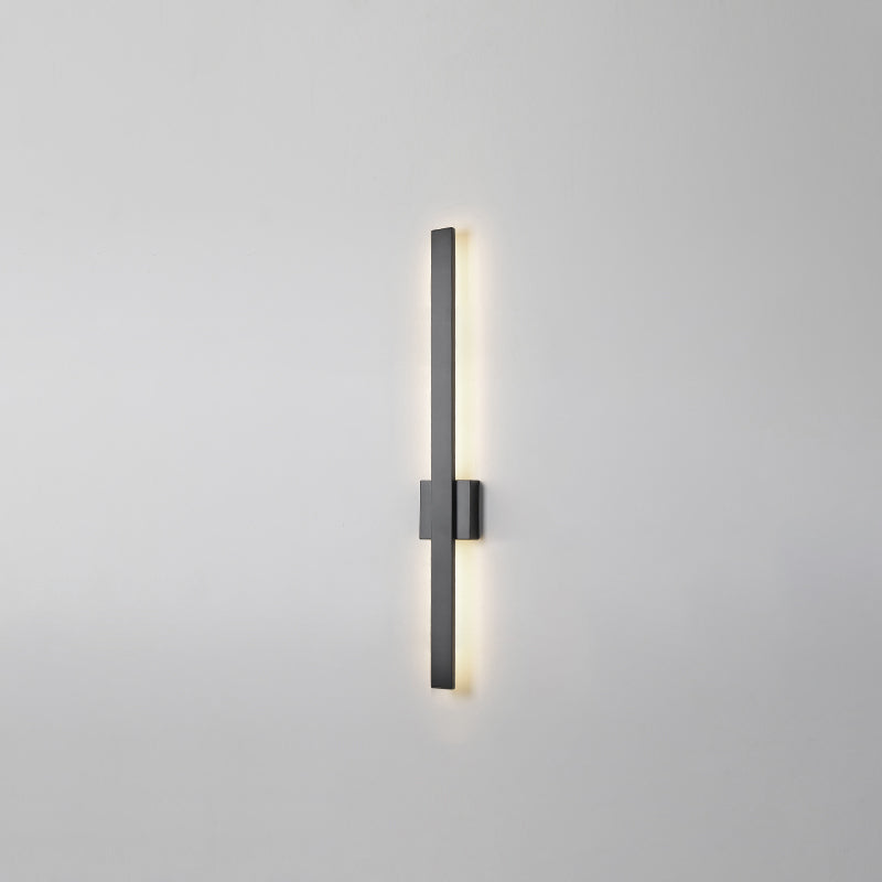 Sombra lineal luz de pared de metal moderno 1 iluminación de pared de pared