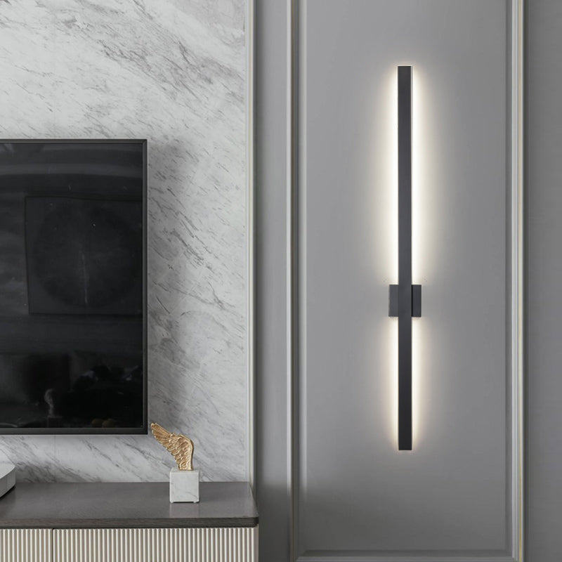 Sombra lineal luz de pared de metal moderno 1 iluminación de pared de pared