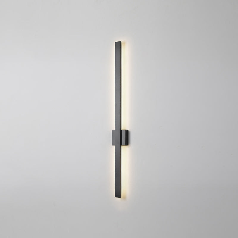 Sombra lineal luz de pared de metal moderno 1 iluminación de pared de pared