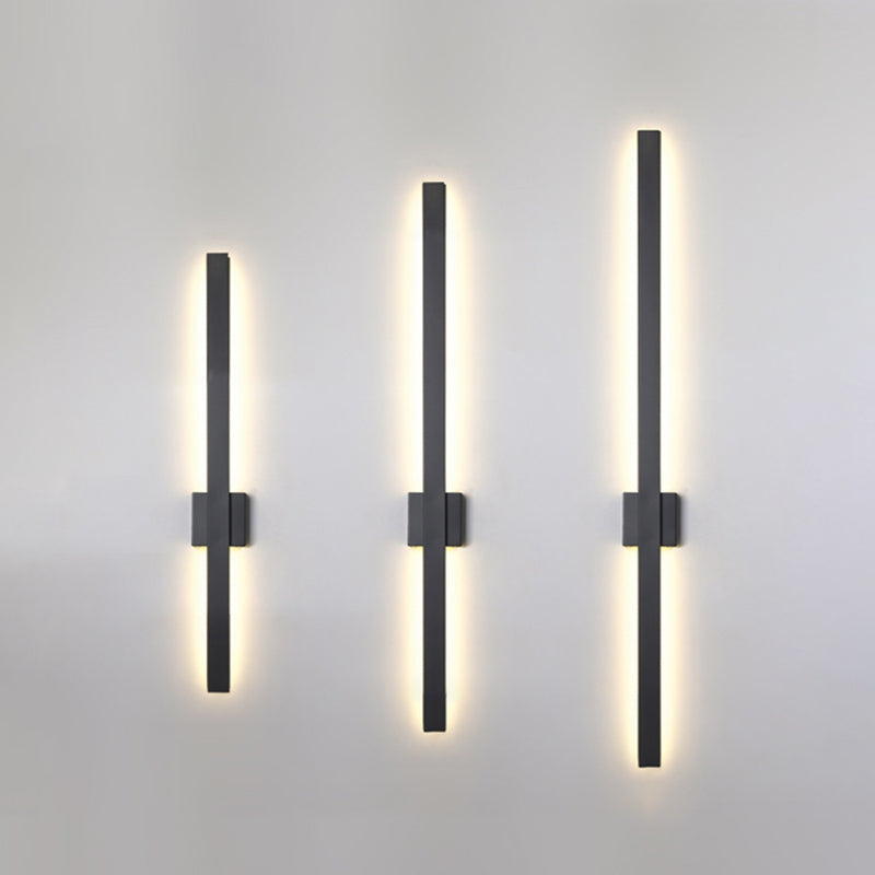 Sombra lineal luz de pared de metal moderno 1 iluminación de pared de pared