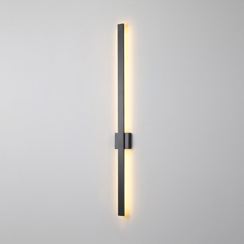 Sombra lineal luz de pared de metal moderno 1 iluminación de pared de pared
