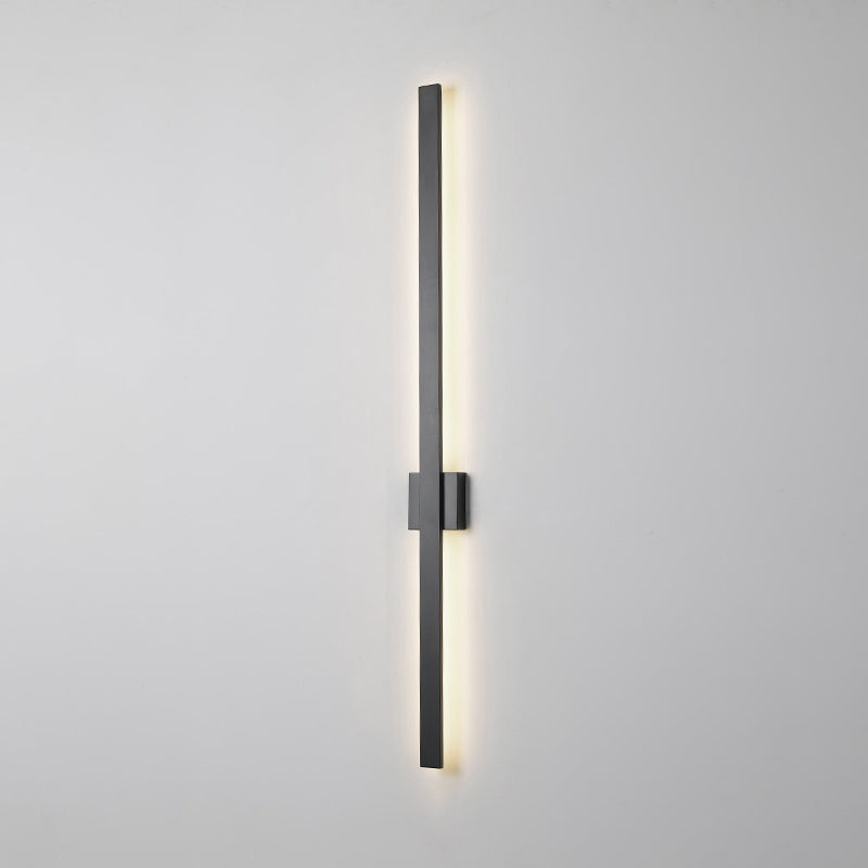 Sombra lineal luz de pared de metal moderno 1 iluminación de pared de pared